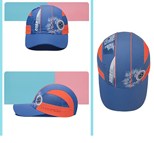 HAOZAIKEJI Football Baseball Cap for Boys Summer Running Mesh Sun Cap Children Quick Dry Sport Hat for Beach Camp Hiking Park2