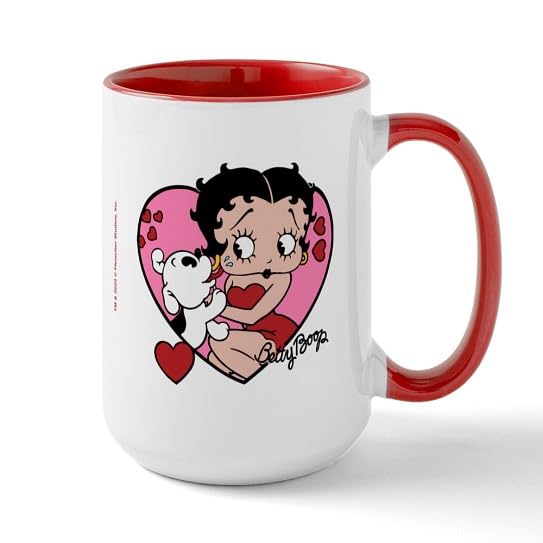 Taza de cerámica CafePress Betty Boop 15 oz miniatura 1