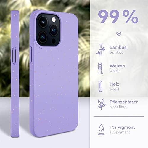 Coque Apple iPhone 13 Pro écologique en fibre végétale violette ONEFLOW Sama Sama