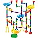 Marble Genius Marble Run - 130 Complete Pieces Maze Track Toys for Adults, Teens, Toddlers & Kids Aged 4-8 Years Old, (80 Translucent Marbulous Pieces + 50 Glass-Marble Set), Starter Set
