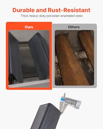 VEVOR 3 Flavorizer Bars Aromaschienen Flammenverteiler (porzellanemaillierter Stahl) für Grills (Weber Spirit I II 200 Serie), einschließlich Spirit ll E-210, ll E-220, ll S-210, E-210, S-210