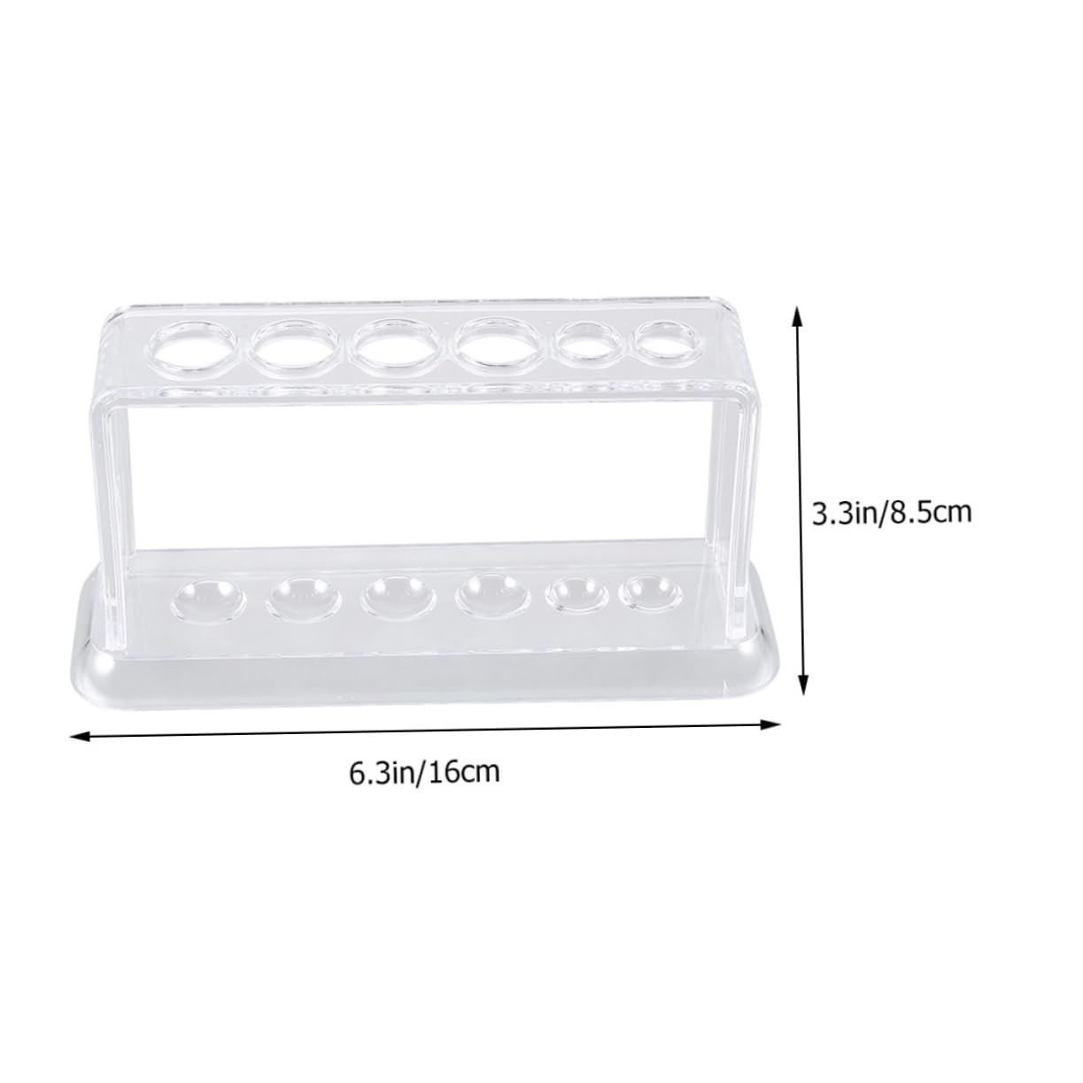 CIYODO Test Tube Rack Holder 6-Hole Steel Stand Laboratory Organizing Tool Easy to Use Store