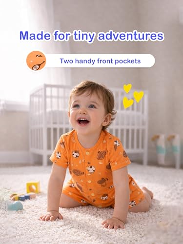 Image of Kidbea Cotton Baby Romper | Cute Printed Bodysuit Infant Kids Casual Wear