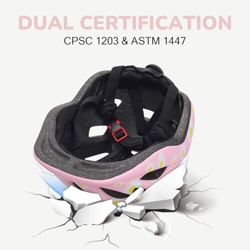 Image of Toddler Kids Bike Helmet, Adjustable Infant Baby Bicycle Helmet for Age 1-3-5-8 Years Child Boys Girls, Multi-Sport Scooter Skateboard, 2 Sizes