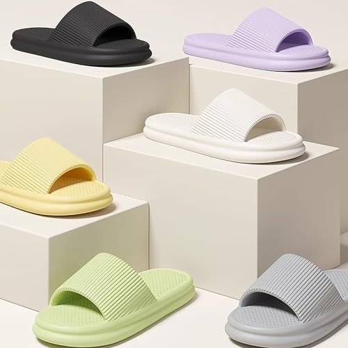 Shower Shoes for Women Men, Comfortable Quick Drying Non-Slip Pool Beach Bathroom Travel Slippers4