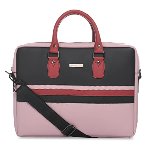 Image of Vaku Luxos MILAN 14 Inch Laptop Bag Leather Collection Messenger Organizer Shoulder Sling Office Bag for Men & Women With Adjustable Strap for Laptop and MacBook up to 14 inch