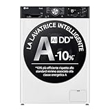 RISPARMIA PIÙ ENERGIA: lavatrice classe A-10% ti offre un'efficienza elevatissima grazie alle ultime tecnologie di LG, perché è il 10% più efficiente rispetto a quelle tradizionali in classe A