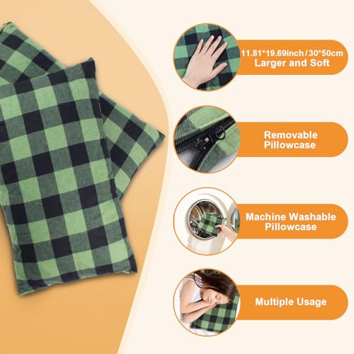 Image of Double Sleeping Bag Flannel for Adults with 2 Pillows 2 Person Sleeping Bags Camping XXL Queen Size Two Person Sleeping Bag for Cold Weather