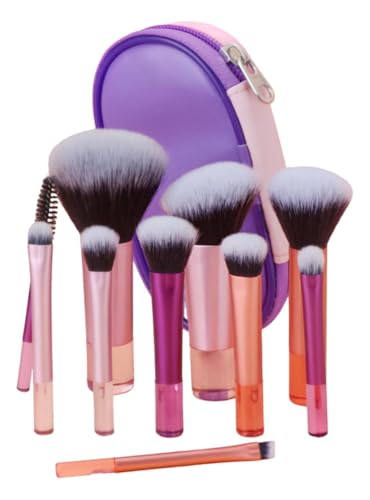 Kit Mini Pincéis de Maquiagem 10 Peças Travel Size com Nécessaire – Cerdas Macias para Mak... Kit Mini Pincéis de Maquiagem 10 Peças Travel Size com Nécessaire – Cerdas Macias para Mak...