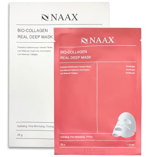 NAAX Máscara cosmética coreana de bio-colágeno real profunda hidratação elasticidade antienvelhecime