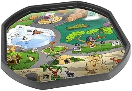 Alphabet Zoo Children's Tuff Tray Play Mat - 33.8 x 33.8 Inches - Vinyl - Tuff Tray NOT Included