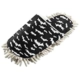 ZRWLUCKY Pantuflas de Halloween con diseño de murciélagos para limpieza de suelos, cocina, polvo, lavables, de microfibra