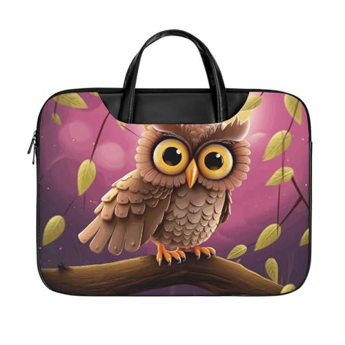 Laptop Shoulder Bag 16.5 Inch Laptop Bag Owl Computer Bag Messenger Bag miniatura 1