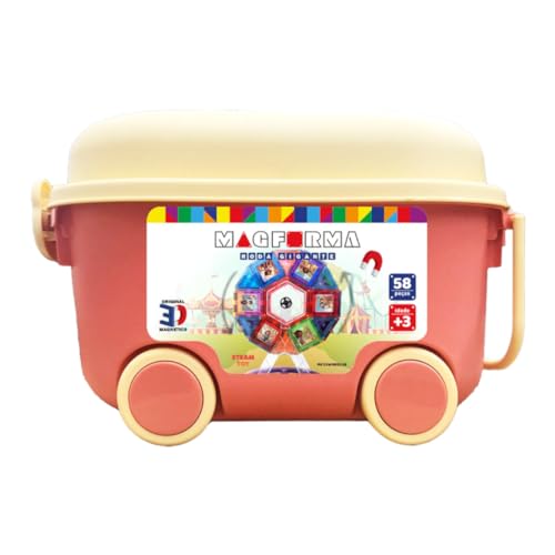 Blocos Magnético Magforma Roda Gigante 58 peças brinquedos magnéticos educativo