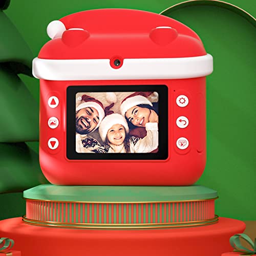 Yuventoo 1080P Kids Camera Impressora fotográfica digital de câmera instantânea com câmeras dianteir