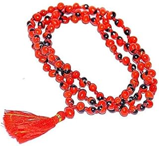 SKYSHOPPINGHUB Rakt Gunja Mala for Pooja Japa Mala 108 Beads for Neckwear Bring Good Luck Health Wealth and Prosperity