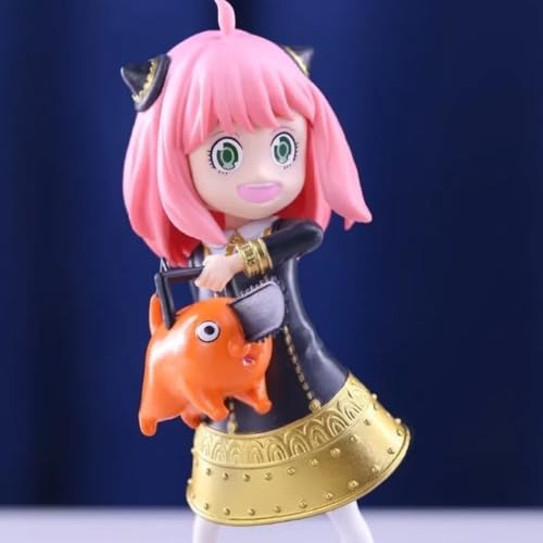Image of FUNFOB Action Figure Height -17 Collectible for Anime Fans Manga Weeb PVC Multicolour Figurine | Anya with Pochita