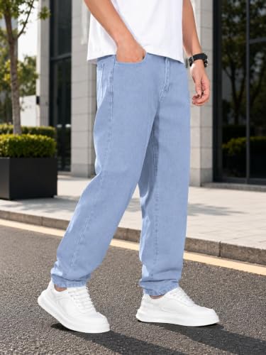 Image of Kargeens Men Jeans || Relaxed Fit Jean's for Man || Loose Fit High Rise Denim