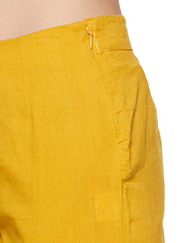 Image of Rangriti Black Solid Slim Pants for Women