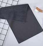 Toalha de camurça super absorvente, manchas de limpeza doméstica e pano Shammy sem arranhões para secagem de carro, toalha reutilizável (cinza escuro, 30,5 x 61)