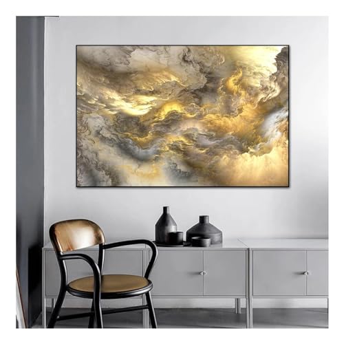 Affiche d'art mural abstrait moderne pour habiller un grand mur vide de salon 80x110 cm