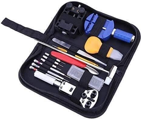 Kit de Herramientas para Cambiar Pilas de Reloj, 147 Piezas, para Ajustar la Correa de Reloj, Abrir la Caja, Remover la Barra de Resorte y Otras Herramientas de relojero.