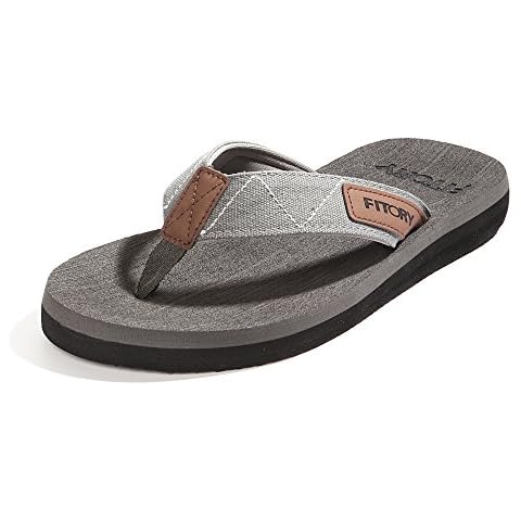 FITORY Herren Flip Flops Beach Sandalen Surfen Zehentrenner Sommerschuhe Cover