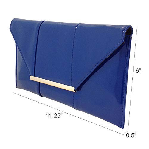 Image of JNB Faux Patent Leather Envelope Candy Clutch