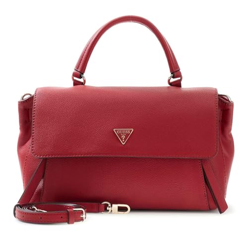 Sac à main Guess Devon Top Handle, l'excellence du rouge foncé
