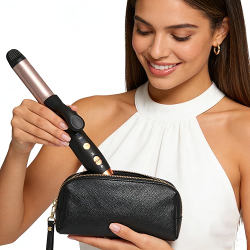 Image of Cordless Curling Iron Hair Curler Professional for use on Medium and Long Hair