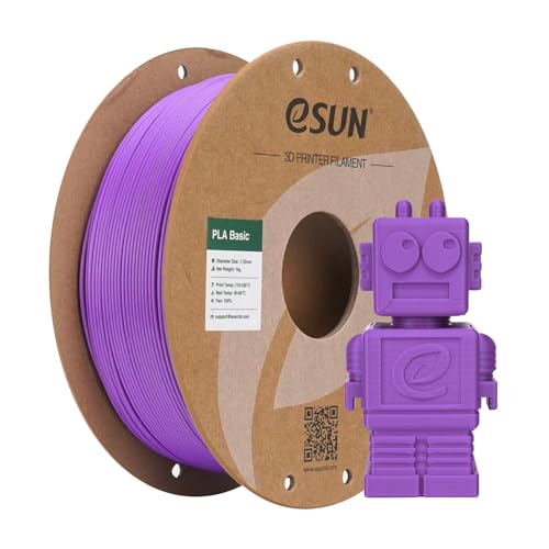 Image of eSUN PLA Basic Filament 1.75mm, 3D Printer Filament High Speed PLA for Fast Printing, 1KG Spool (2.2 LBS) 3D Printing Filament for High Speed 3D Printers, Grape Purple