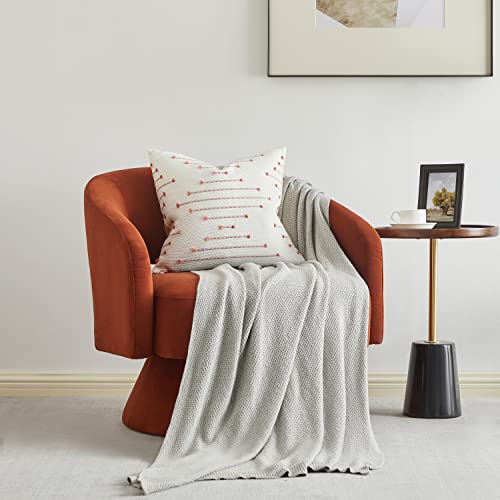 Gigizaza Coral Boho Pillow Covers 18X18,Set Of 2,Cotton Linen Decorative Throw Pillow Covers For Coush Sofa Square Pillow Cushion Case #TOP4