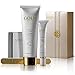 Produktbild Gold Elements verschönerndes Nagelset für eine natürliche Politur bei Maniküre & Pediküre, zur Entfernung von Rillen und Unebenheiten, mit 24k Handcreme, Polierblock, Nagelfeile und Nagelhautöl