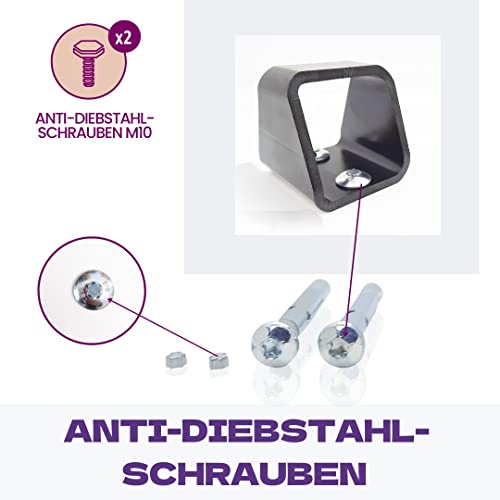Wandanker für Fahrräder und Motorräder – Hochsicherer Kettenanker