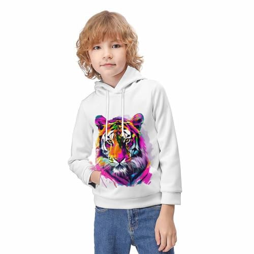 Sweat pull tigre 3D pour enfant fini les vêtements ternes pour ados