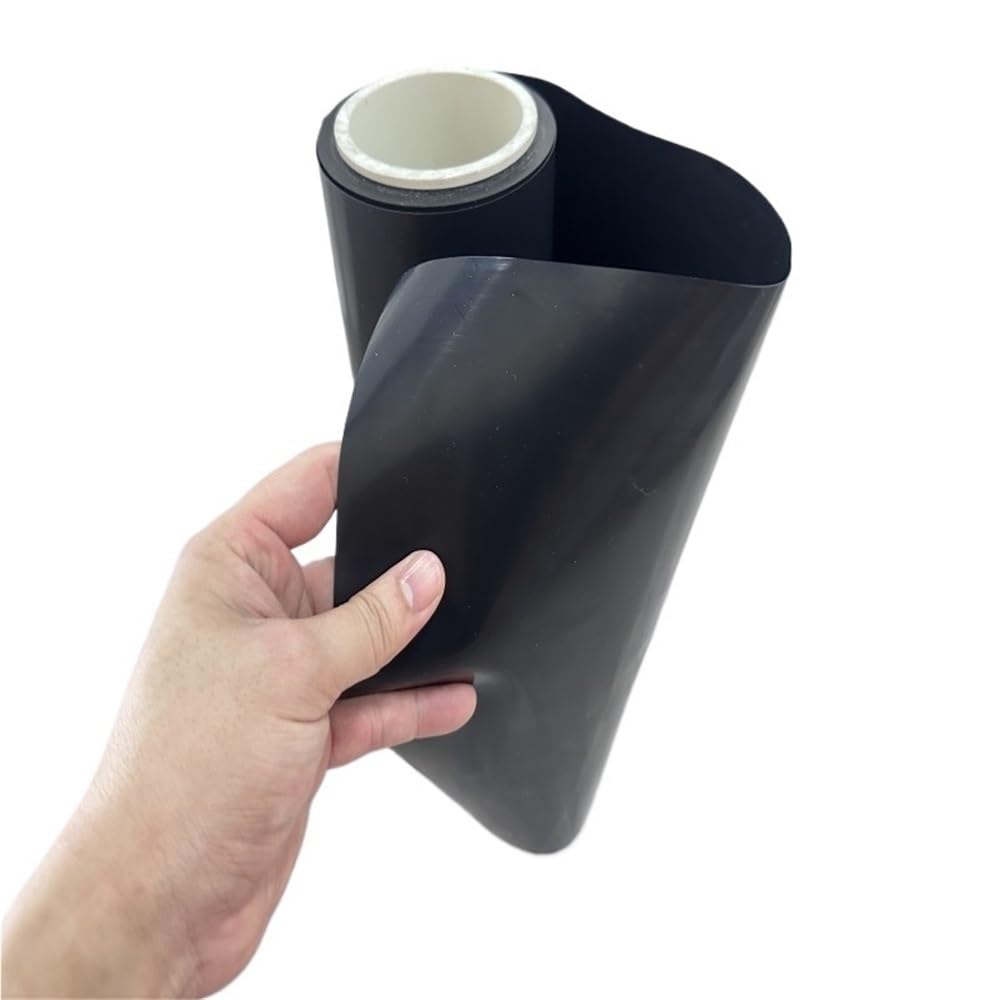 Foglio in PTFE nero ad alta resistenza alle alte temperature for stampaggio a compressione ed estrusione, lunghezza 0,5 m, 1 pz.(0.1x300x500mm)