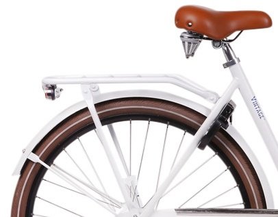 Bicicleta clásica 57cm mujer 3G con componentes de contrapedal y acabado blanco premium 3