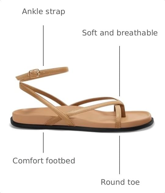 Image of Coutgo Women's Strappy Flat Sandals