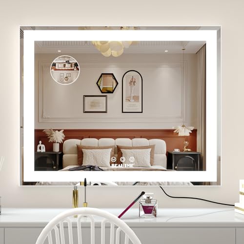 BEAUTME Espejo de Tocador con Luz LED, Blanco miniatura 2