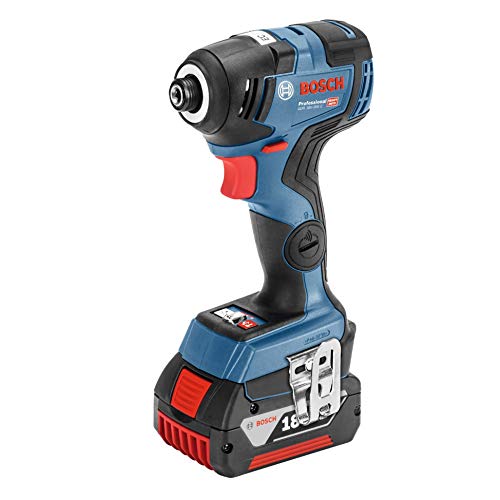 Bosch Professional 18V System Akku Drehschlagschrauber GDR 18V-200 C (inkl. 2x5.0 Ah Akku, Schnellladegerät GAL 1880 CV, Connectivity-Modul, L-BOXX 136) – Bild 4