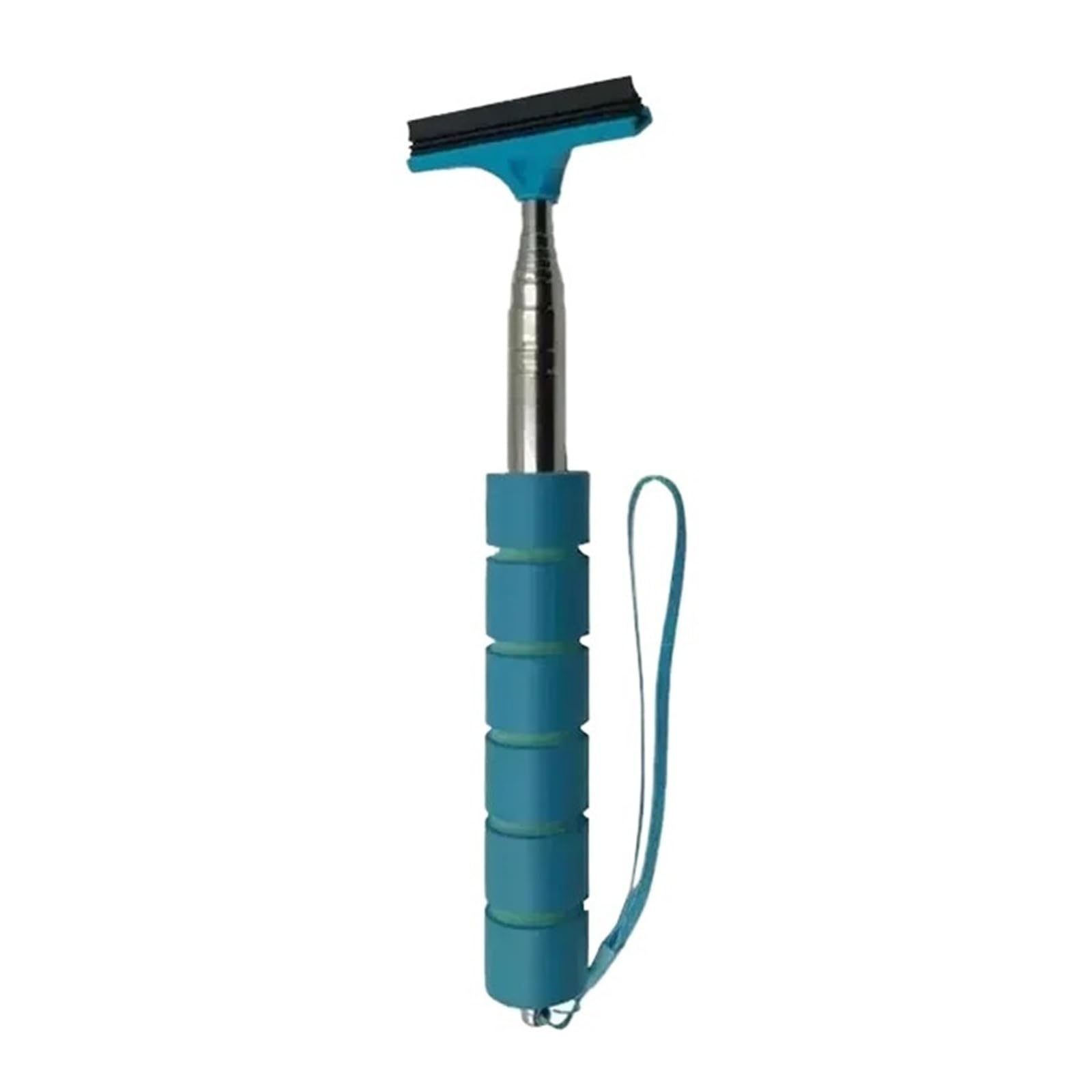 Car rearview mirror wipers Rearview Mirror Windscreen Wiper Retractable Portable Rubber Squeegee(Blue)