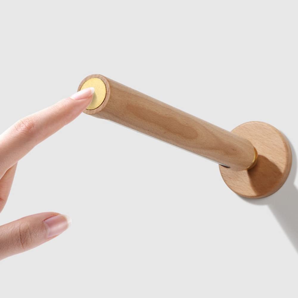 Applique da Parete Moderna a LED per Interni, Effetto Legno, 3W, orientabile a 350°, con Interruttore Touch e Spina, Cavo USB. Ideale per Camera da Letto, Comodino, Soggiorno, Stud