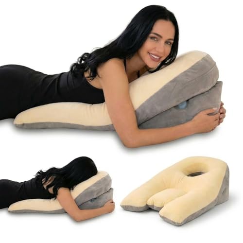 Mello Active Face Down Pillow After Eye Surgery – Vitrectomy & Retina Surgery Recovery Pillow for Face-Down Sleeping, Prone Support Cushion, Eye Surgery Recovery Equipment