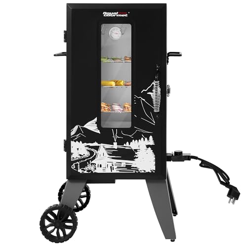 Grills House SE2806 28-Inch Analog Electric Smoker With 3 Chrome-plated