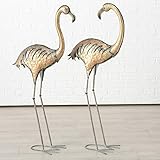 Unbekannt Juego de 2 Figuras Decoración Jardín en Metal...