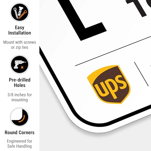 Image of Package Delivery Sign, Delivery Instructions All Package To Side Door Sign, 12x18 Inches, Rust Free .063 Aluminum, Fade Resistant, Made in USA