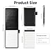 Aihoom 9 Pcs Mini Pocket Notepad A7 Holder Set, Small Notebook with Metal Pen, Leather Mini Pocket Notebook with 50 Lined Sheets and 7 Memo Book Refills, for Writing, Office, Travel, and Business