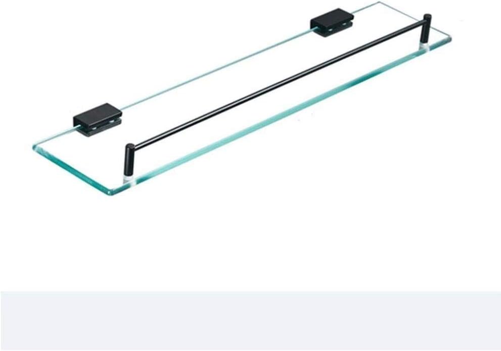 Shelf- Bathroom Glass Shelf Tempered Extra Thick Retangular Storage Organizer Wall Mount