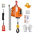 YATOINTO 3 in 1 Electric Hoist Winch, 1100lbs Portable Electric Power Winch with Wire and Wireless Remote Control, 110V Electric Hoist Crane, Overload Protection 25ft Lifting Height for Towing