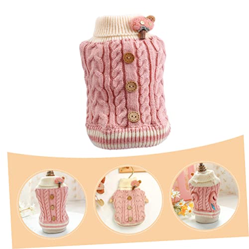 iplusmile 4Pcs Colete De Algodão Para Cachorrinhos Moletom Capuz Roupas Para Cachorrinhos Suéter De